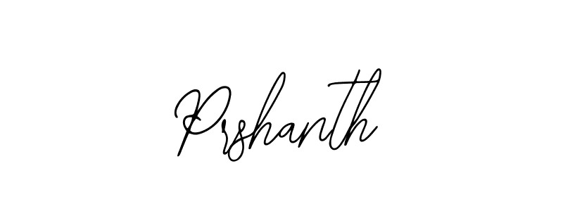 Use a signature maker to create a handwritten signature online. With this signature software, you can design (Bearetta-2O07w) your own signature for name Prshanth. Prshanth signature style 12 images and pictures png