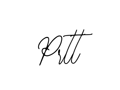 How to make Prtt name signature. Use Bearetta-2O07w style for creating short signs online. This is the latest handwritten sign. Prtt signature style 12 images and pictures png