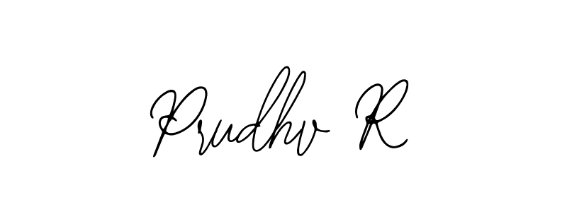 This is the best signature style for the Prudhv R name. Also you like these signature font (Bearetta-2O07w). Mix name signature. Prudhv R signature style 12 images and pictures png