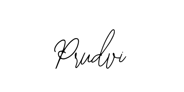 How to make Prudvi name signature. Use Bearetta-2O07w style for creating short signs online. This is the latest handwritten sign. Prudvi signature style 12 images and pictures png