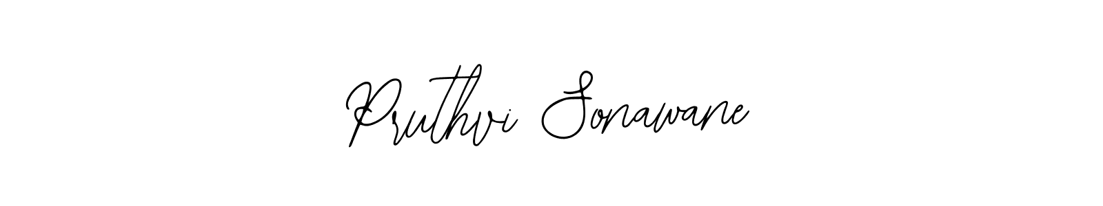 How to make Pruthvi Sonawane signature? Bearetta-2O07w is a professional autograph style. Create handwritten signature for Pruthvi Sonawane name. Pruthvi Sonawane signature style 12 images and pictures png