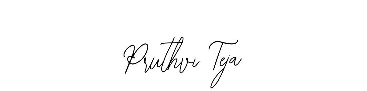 Make a beautiful signature design for name Pruthvi Teja. Use this online signature maker to create a handwritten signature for free. Pruthvi Teja signature style 12 images and pictures png