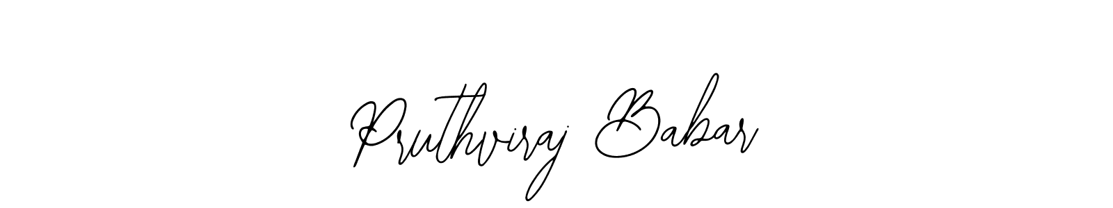 Create a beautiful signature design for name Pruthviraj Babar. With this signature (Bearetta-2O07w) fonts, you can make a handwritten signature for free. Pruthviraj Babar signature style 12 images and pictures png