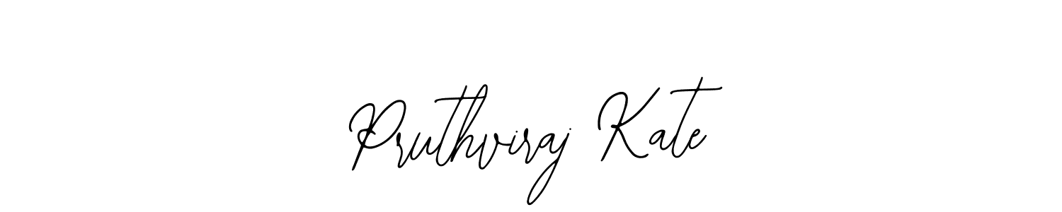 How to make Pruthviraj Kate name signature. Use Bearetta-2O07w style for creating short signs online. This is the latest handwritten sign. Pruthviraj Kate signature style 12 images and pictures png