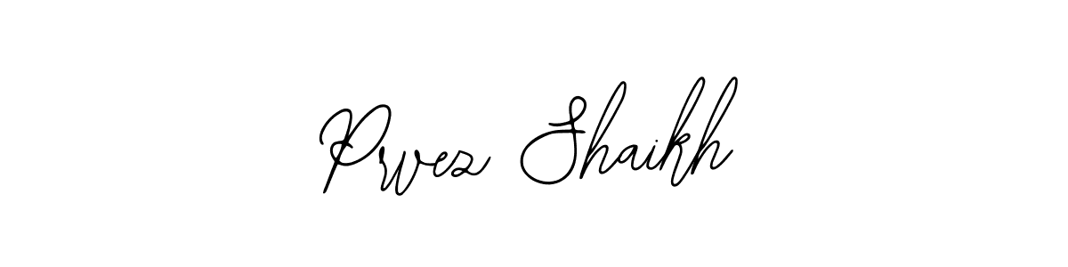 Use a signature maker to create a handwritten signature online. With this signature software, you can design (Bearetta-2O07w) your own signature for name Prvez Shaikh. Prvez Shaikh signature style 12 images and pictures png