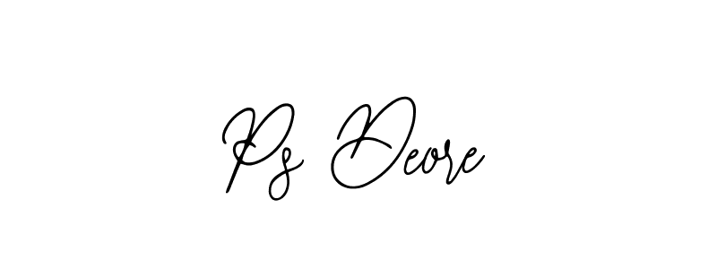 Make a beautiful signature design for name Ps Deore. Use this online signature maker to create a handwritten signature for free. Ps Deore signature style 12 images and pictures png