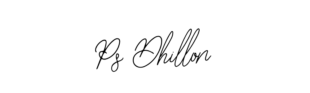 Design your own signature with our free online signature maker. With this signature software, you can create a handwritten (Bearetta-2O07w) signature for name Ps Dhillon. Ps Dhillon signature style 12 images and pictures png