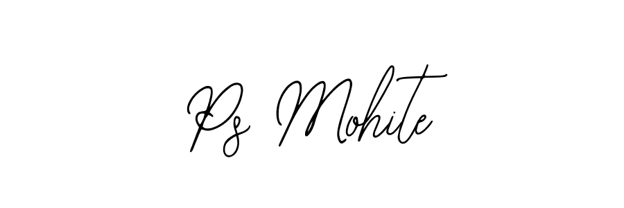 if you are searching for the best signature style for your name Ps Mohite. so please give up your signature search. here we have designed multiple signature styles  using Bearetta-2O07w. Ps Mohite signature style 12 images and pictures png