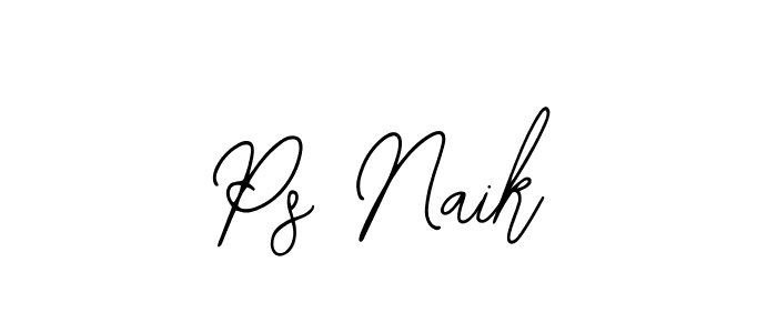 if you are searching for the best signature style for your name Ps Naik. so please give up your signature search. here we have designed multiple signature styles  using Bearetta-2O07w. Ps Naik signature style 12 images and pictures png