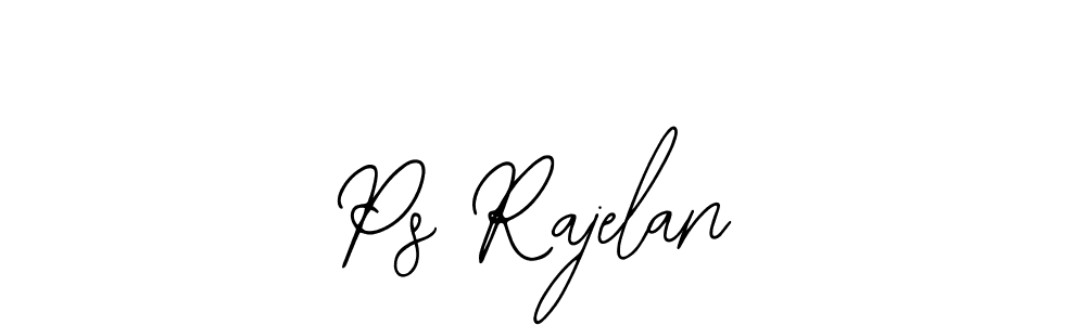 How to make Ps Rajelan name signature. Use Bearetta-2O07w style for creating short signs online. This is the latest handwritten sign. Ps Rajelan signature style 12 images and pictures png