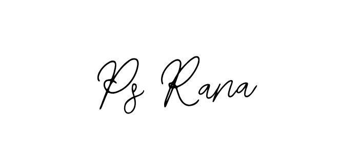 Use a signature maker to create a handwritten signature online. With this signature software, you can design (Bearetta-2O07w) your own signature for name Ps Rana. Ps Rana signature style 12 images and pictures png