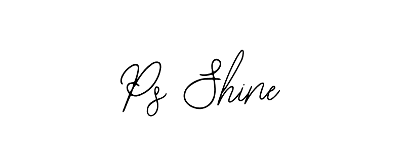 How to make Ps Shine name signature. Use Bearetta-2O07w style for creating short signs online. This is the latest handwritten sign. Ps Shine signature style 12 images and pictures png