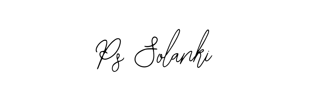 You should practise on your own different ways (Bearetta-2O07w) to write your name (Ps Solanki) in signature. don't let someone else do it for you. Ps Solanki signature style 12 images and pictures png