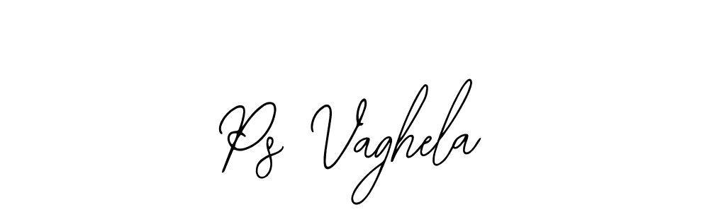 It looks lik you need a new signature style for name Ps Vaghela. Design unique handwritten (Bearetta-2O07w) signature with our free signature maker in just a few clicks. Ps Vaghela signature style 12 images and pictures png