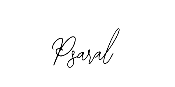 How to Draw Psaral signature style? Bearetta-2O07w is a latest design signature styles for name Psaral. Psaral signature style 12 images and pictures png