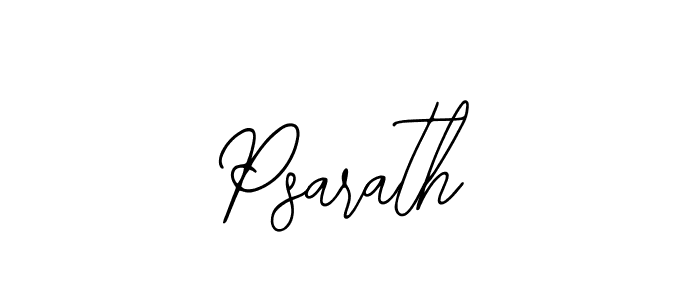 How to make Psarath name signature. Use Bearetta-2O07w style for creating short signs online. This is the latest handwritten sign. Psarath signature style 12 images and pictures png