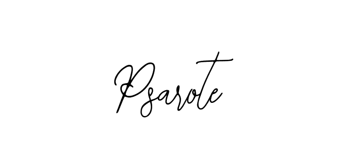 How to make Psarote name signature. Use Bearetta-2O07w style for creating short signs online. This is the latest handwritten sign. Psarote signature style 12 images and pictures png