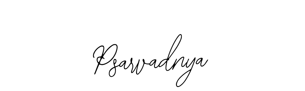 How to make Psarvadnya name signature. Use Bearetta-2O07w style for creating short signs online. This is the latest handwritten sign. Psarvadnya signature style 12 images and pictures png