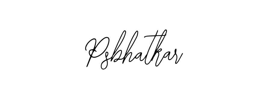 The best way (Bearetta-2O07w) to make a short signature is to pick only two or three words in your name. The name Psbhatkar include a total of six letters. For converting this name. Psbhatkar signature style 12 images and pictures png