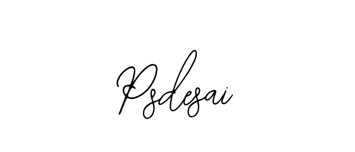 Use a signature maker to create a handwritten signature online. With this signature software, you can design (Bearetta-2O07w) your own signature for name Psdesai. Psdesai signature style 12 images and pictures png