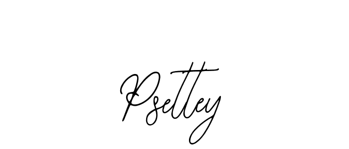 Psettey stylish signature style. Best Handwritten Sign (Bearetta-2O07w) for my name. Handwritten Signature Collection Ideas for my name Psettey. Psettey signature style 12 images and pictures png