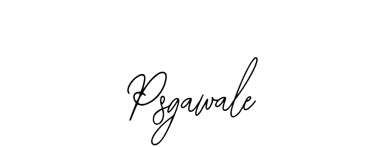 You should practise on your own different ways (Bearetta-2O07w) to write your name (Psgawale) in signature. don't let someone else do it for you. Psgawale signature style 12 images and pictures png