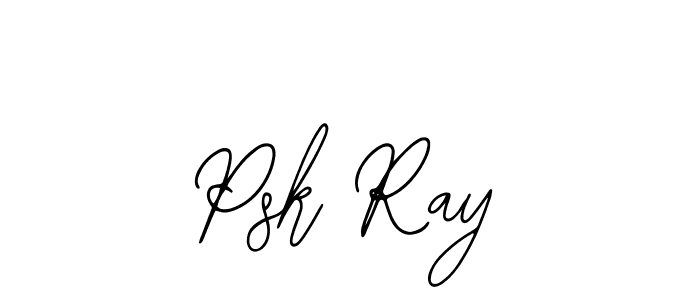 You should practise on your own different ways (Bearetta-2O07w) to write your name (Psk Ray) in signature. don't let someone else do it for you. Psk Ray signature style 12 images and pictures png