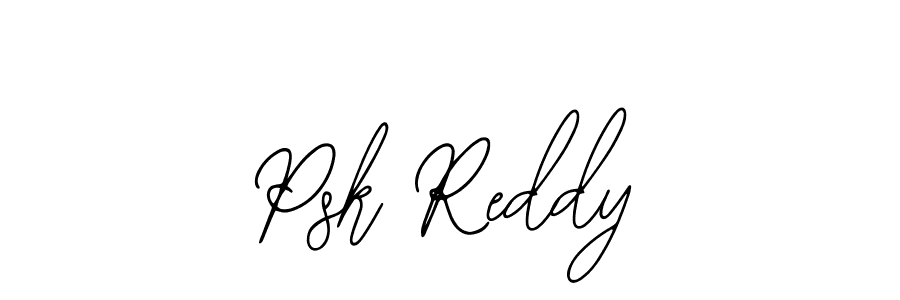 How to make Psk Reddy name signature. Use Bearetta-2O07w style for creating short signs online. This is the latest handwritten sign. Psk Reddy signature style 12 images and pictures png