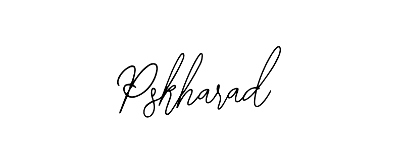 if you are searching for the best signature style for your name Pskharad. so please give up your signature search. here we have designed multiple signature styles  using Bearetta-2O07w. Pskharad signature style 12 images and pictures png