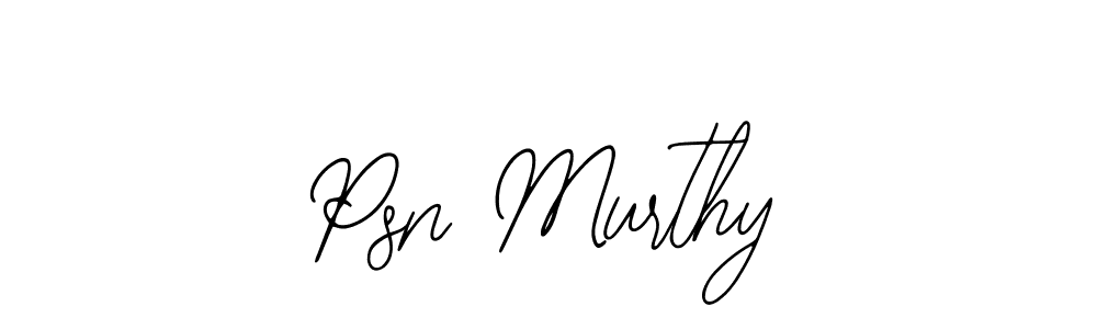 Also we have Psn Murthy name is the best signature style. Create professional handwritten signature collection using Bearetta-2O07w autograph style. Psn Murthy signature style 12 images and pictures png