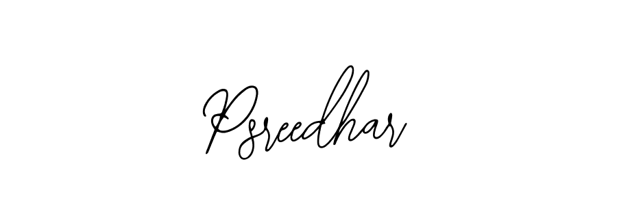 Design your own signature with our free online signature maker. With this signature software, you can create a handwritten (Bearetta-2O07w) signature for name Psreedhar. Psreedhar signature style 12 images and pictures png