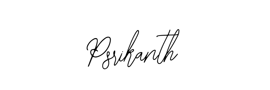 You should practise on your own different ways (Bearetta-2O07w) to write your name (Psrikanth) in signature. don't let someone else do it for you. Psrikanth signature style 12 images and pictures png