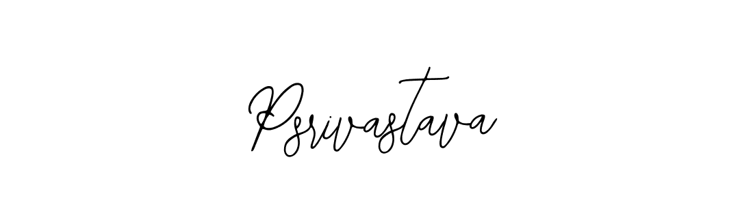 How to make Psrivastava name signature. Use Bearetta-2O07w style for creating short signs online. This is the latest handwritten sign. Psrivastava signature style 12 images and pictures png