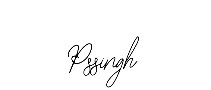 How to make Pssingh name signature. Use Bearetta-2O07w style for creating short signs online. This is the latest handwritten sign. Pssingh signature style 12 images and pictures png