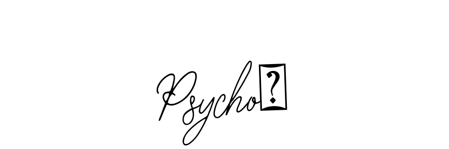 It looks lik you need a new signature style for name Psycho❤. Design unique handwritten (Bearetta-2O07w) signature with our free signature maker in just a few clicks. Psycho❤ signature style 12 images and pictures png