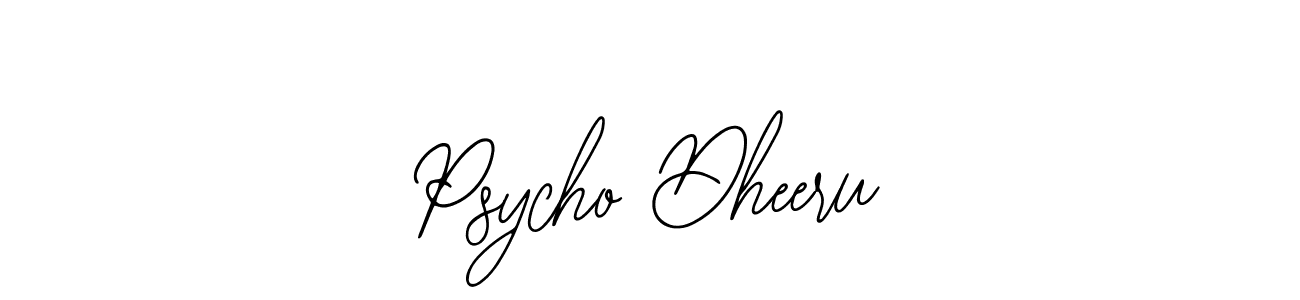 You can use this online signature creator to create a handwritten signature for the name Psycho Dheeru. This is the best online autograph maker. Psycho Dheeru signature style 12 images and pictures png