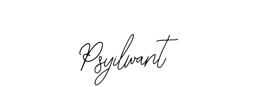 How to make Psyilwant signature? Bearetta-2O07w is a professional autograph style. Create handwritten signature for Psyilwant name. Psyilwant signature style 12 images and pictures png