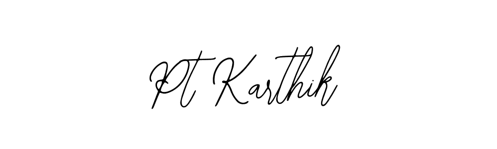 Also we have Pt Karthik name is the best signature style. Create professional handwritten signature collection using Bearetta-2O07w autograph style. Pt Karthik signature style 12 images and pictures png