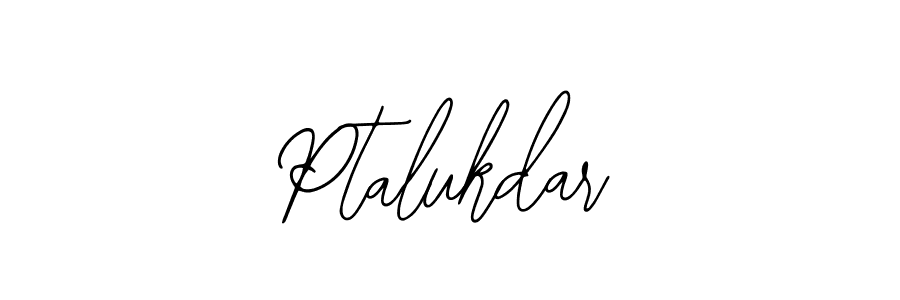 The best way (Bearetta-2O07w) to make a short signature is to pick only two or three words in your name. The name Ptalukdar include a total of six letters. For converting this name. Ptalukdar signature style 12 images and pictures png