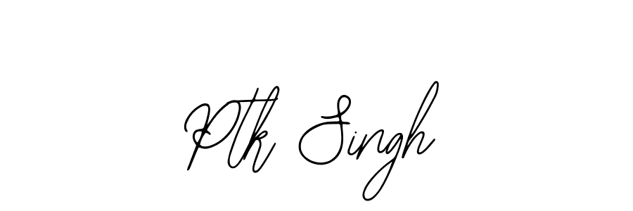 Design your own signature with our free online signature maker. With this signature software, you can create a handwritten (Bearetta-2O07w) signature for name Ptk Singh. Ptk Singh signature style 12 images and pictures png