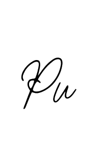 The best way (Bearetta-2O07w) to make a short signature is to pick only two or three words in your name. The name Pu include a total of six letters. For converting this name. Pu signature style 12 images and pictures png