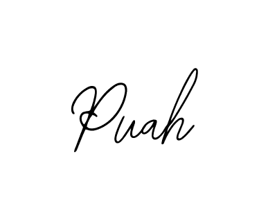 Puah stylish signature style. Best Handwritten Sign (Bearetta-2O07w) for my name. Handwritten Signature Collection Ideas for my name Puah. Puah signature style 12 images and pictures png