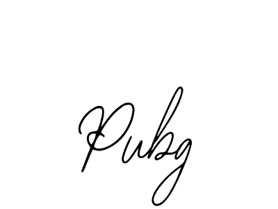 How to make Pubg signature? Bearetta-2O07w is a professional autograph style. Create handwritten signature for Pubg name. Pubg signature style 12 images and pictures png