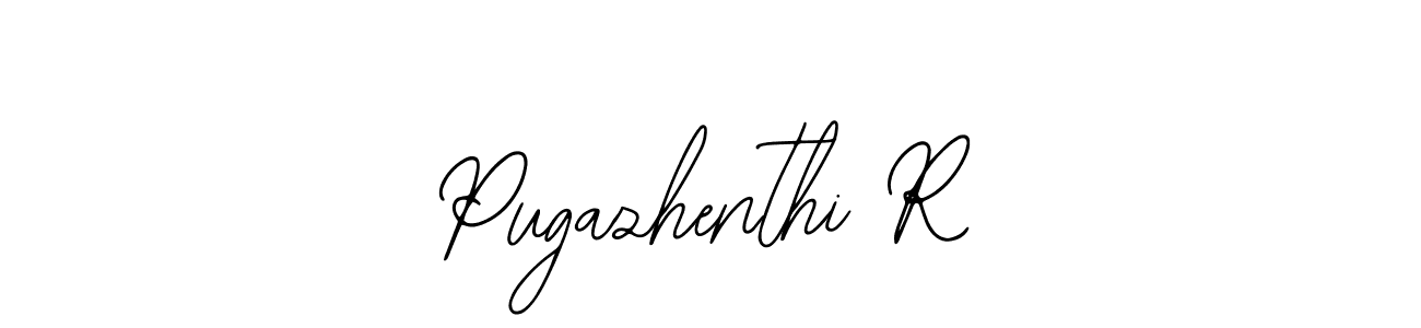 if you are searching for the best signature style for your name Pugazhenthi R. so please give up your signature search. here we have designed multiple signature styles  using Bearetta-2O07w. Pugazhenthi R signature style 12 images and pictures png