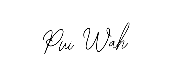 Pui Wah stylish signature style. Best Handwritten Sign (Bearetta-2O07w) for my name. Handwritten Signature Collection Ideas for my name Pui Wah. Pui Wah signature style 12 images and pictures png