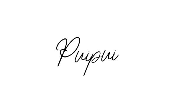 Design your own signature with our free online signature maker. With this signature software, you can create a handwritten (Bearetta-2O07w) signature for name Puipui. Puipui signature style 12 images and pictures png