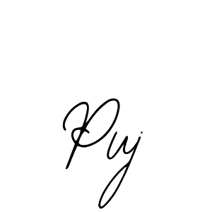 Create a beautiful signature design for name Puj. With this signature (Bearetta-2O07w) fonts, you can make a handwritten signature for free. Puj signature style 12 images and pictures png