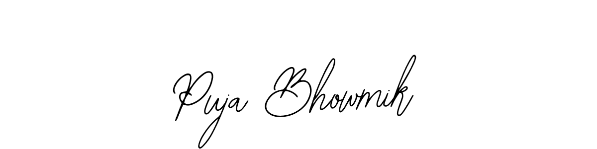 How to make Puja Bhowmik signature? Bearetta-2O07w is a professional autograph style. Create handwritten signature for Puja Bhowmik name. Puja Bhowmik signature style 12 images and pictures png