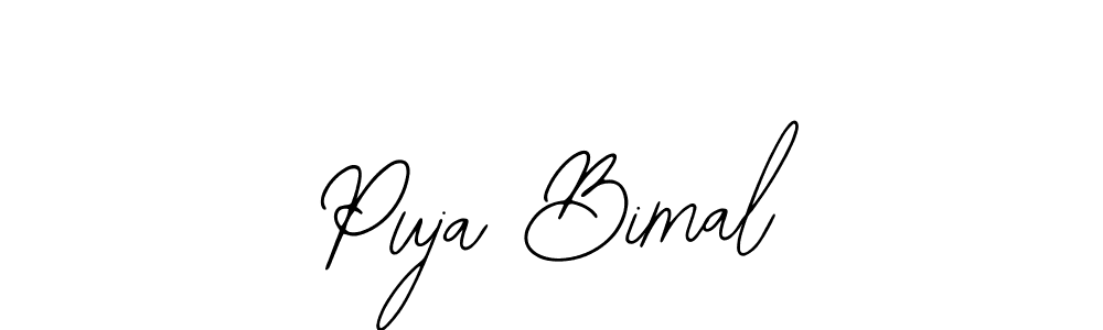 The best way (Bearetta-2O07w) to make a short signature is to pick only two or three words in your name. The name Puja Bimal include a total of six letters. For converting this name. Puja Bimal signature style 12 images and pictures png