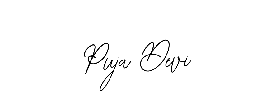 Use a signature maker to create a handwritten signature online. With this signature software, you can design (Bearetta-2O07w) your own signature for name Puja Devi. Puja Devi signature style 12 images and pictures png